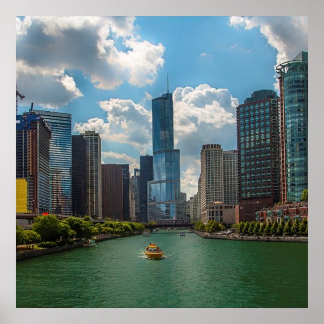 Skyline Chicago Poster (Framsidan)