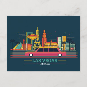 Skyline City Ligcape Las Vegas, Nevada Vykort