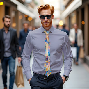 Skyline Dream Abstrakt Art Tie Slips
