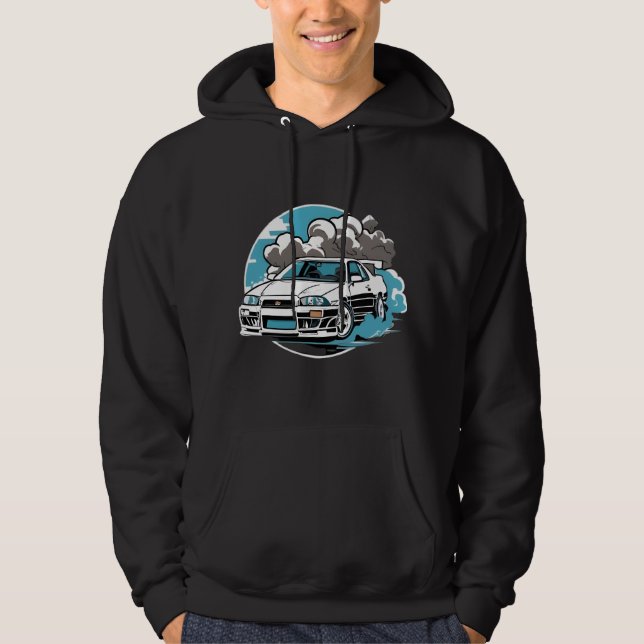 Skyline Drift Symphony Hoodie (Framsida)