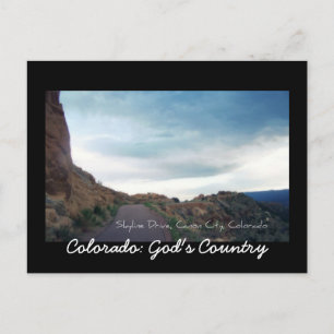 Skyline Drive, Canon City, Colorado Vykort