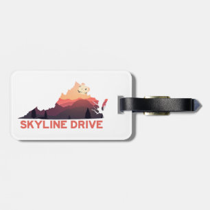 Skyline Drive Shenandoah Virginia Karta Bagagebricka