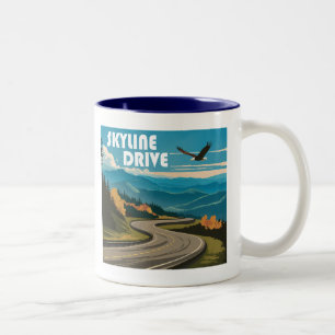 Skyline Drive Virginia Eagle Två-Tonad Mugg