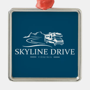 Skyline Drive Virginia Recreational Fordon Julgransprydnad Metall