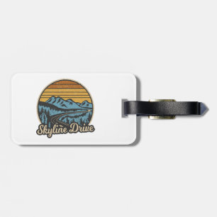 Skyline Drive Virginia Retro Bagagebricka