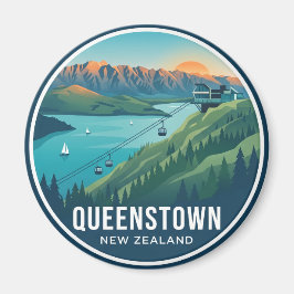 Skyline Gondola Queenstown Nya Zeeland Magnet