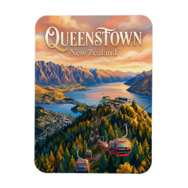 Skyline Gondola Queenstown Nya Zeeland Magnet