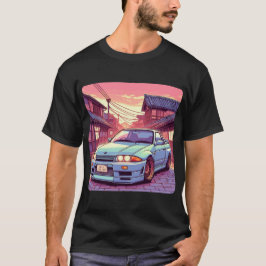 Skyline GTR32 Car på japanska staden T Shirt