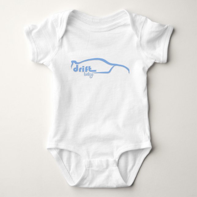 Skyline GTR Drift Baby - Blue T-shirt (Framsida)