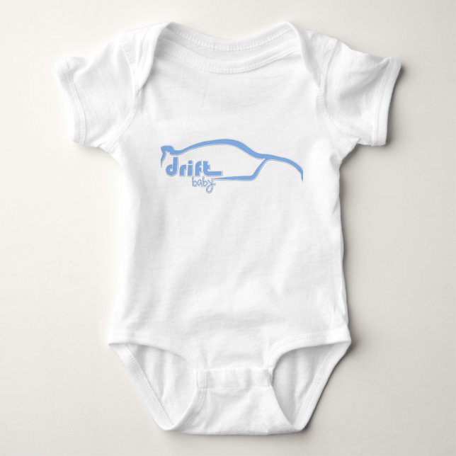 Skyline GTR Drift Baby - Blue Tee (Framsida)