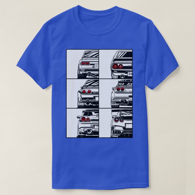 Skyline GTR-familjen T Shirt (Design framsida)