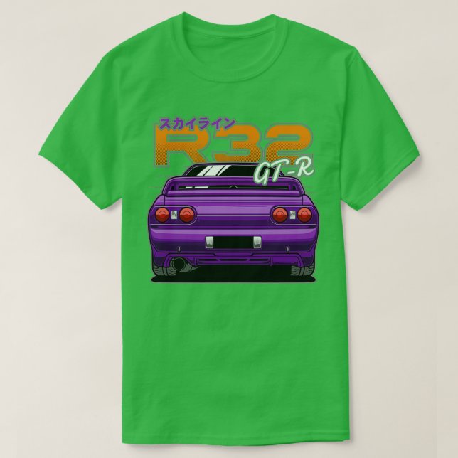 Skyline GTR R32 1 T Shirt (Design framsida)