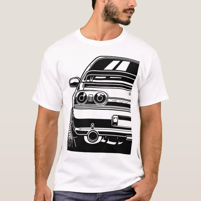 Skyline GTR R32 JDM T Shirt (Framsida)