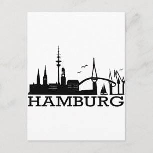 Skyline Hamburg Vykort