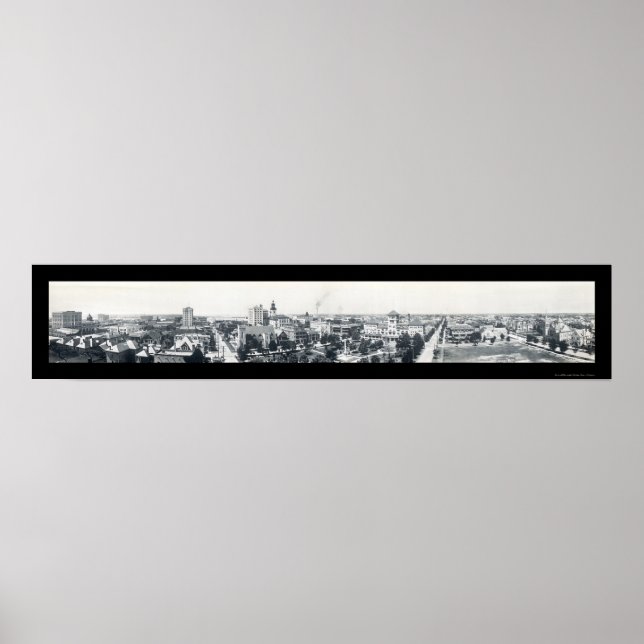 Skyline Jacksonville FL Photo 1910 Poster (Framsidan)
