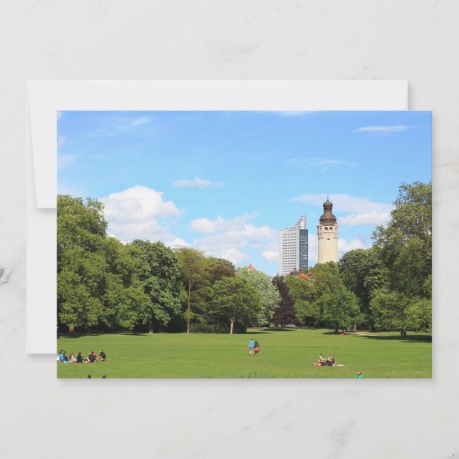 Skyline Leipzig Rathaus Hochhaus (Framsida)
