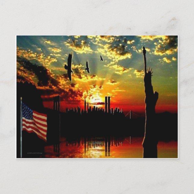 SKYLINE MEMORIAL VYKORT (Framsida)