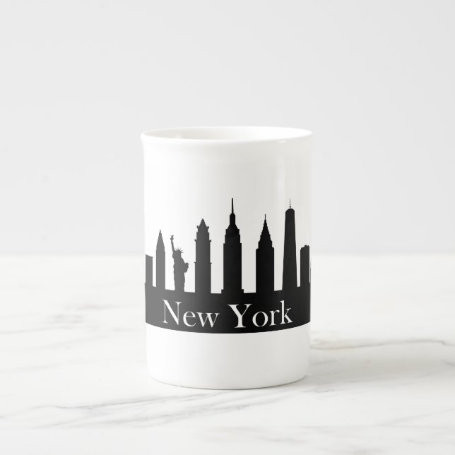 Skyline New York Benporslin Mugg (Framsidan)