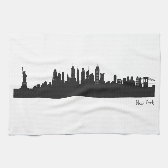 Skyline New York Kökshandduk (Horisontell)