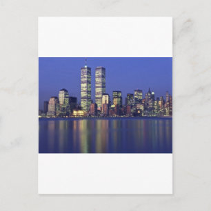 Skyline New York med World Trade Center Vykort