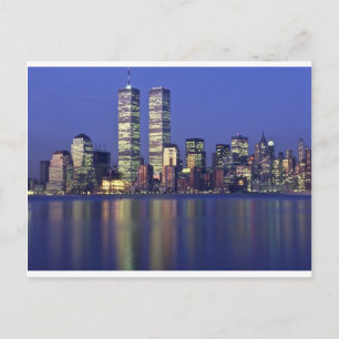 Skyline New York med World Trade Center Vykort