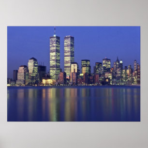 Skyline NYC med World Trade Center Poster