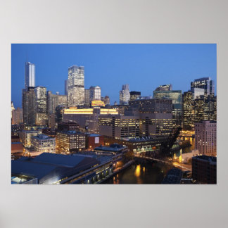 Skyline och River Poster