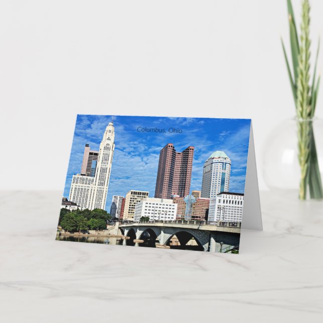 Skyline of Columbus, Ohio Kort (Framsida)