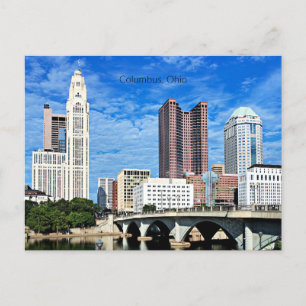 Skyline of Columbus, Ohio Vykort