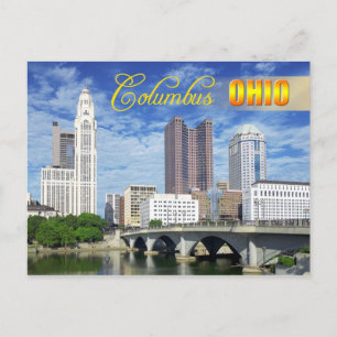 Skyline of Columbus, Ohio Vykort