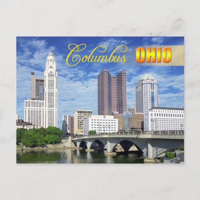 Skyline of Columbus, Ohio Vykort (Framsida)