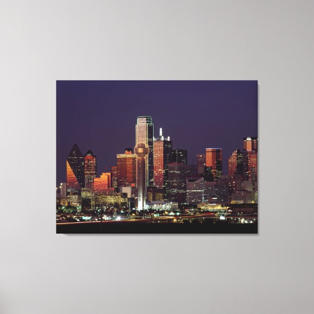 Skyline of Dallas, Texas Canvastryck (Framsida)