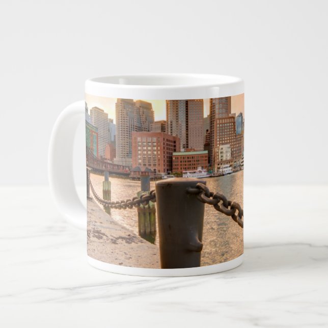 Skyline of Financial District of Boston Jumbo Mugg (Framsida vänster)
