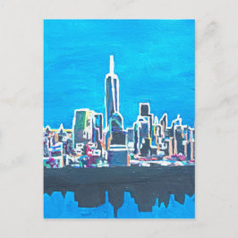Skyline of Manhattan New York City with Vykort