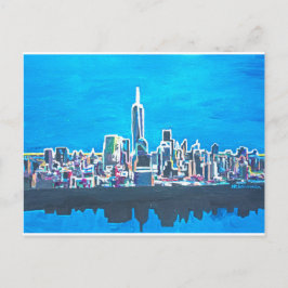 Skyline of Manhattan New York City with Vykort