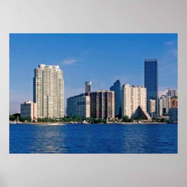 Skyline of Miami, Florida Poster (Framsidan)