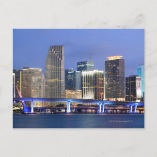 Skyline of Miami Vykort