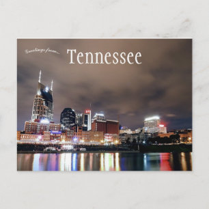 Skyline of Nashville Tennessee USA Vykort