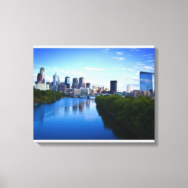 Skyline of Philadelphia-kanvastrycket Canvastryck (Framsida)