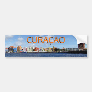 Skyline of Willemstad, Curaçao (anpassadet) Bildekal