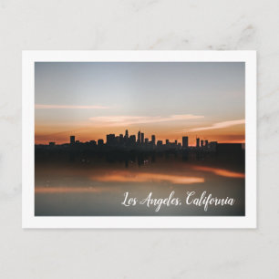 Skyline Photography of Los Angeles at Sunset Vykort