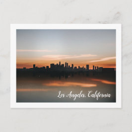 Skyline Photography of Los Angeles at Sunset Vykort