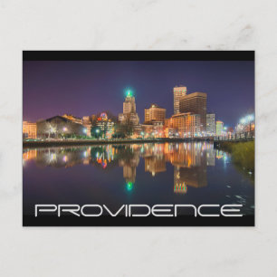 Skyline Providence Rhode island Vykort