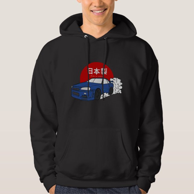 Skyline R34 GTR Hoodie (Framsida)