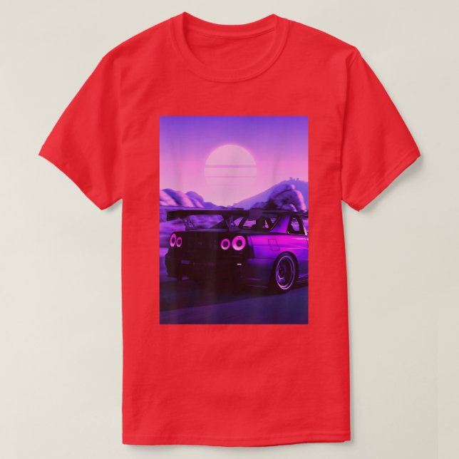 Skyline R34 JDM 1041 T Shirt (Design framsida)