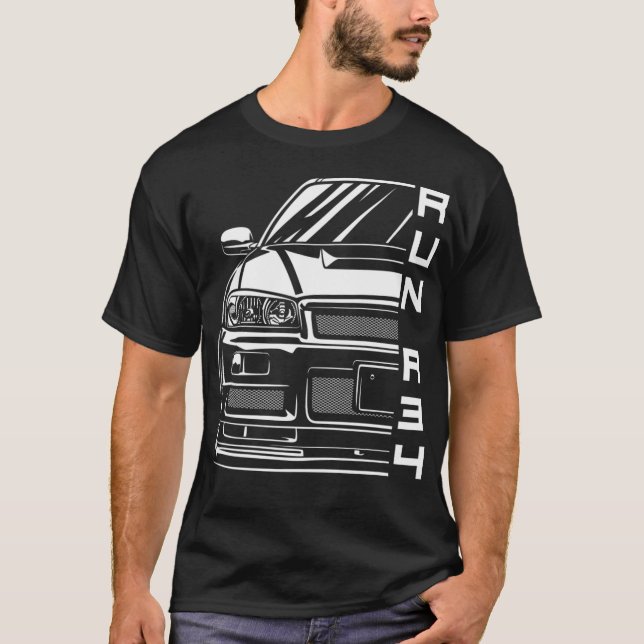 Skyline R34 T Shirt (Framsida)
