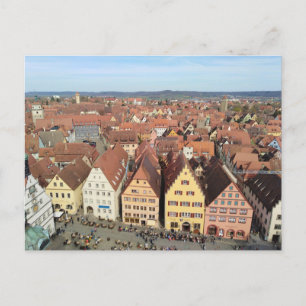 Skyline Rothenburg ob der Tauber, Tyskland Vykort