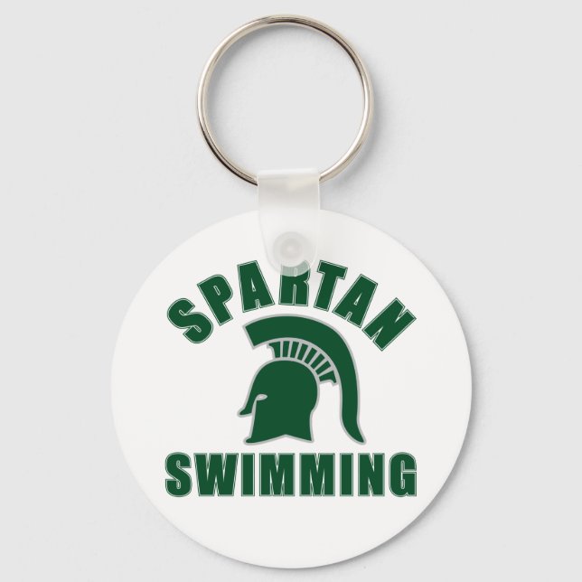 Skyline Spartan Swimming Keychain Nyckelring (Framsida)