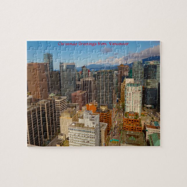 Skyline Vancouver. Pussel (Horisontell)