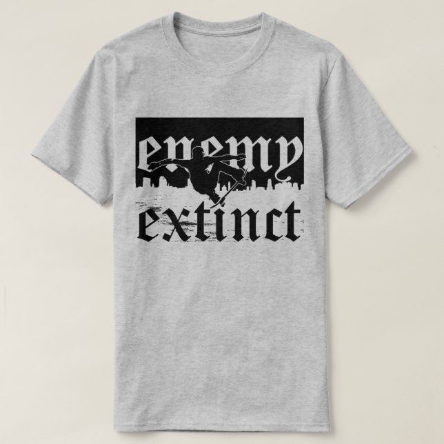 skylineblkskjorta av den slocknade fienden t-shirt (Design framsida)